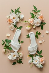 Spring or summer women's fashion footwear