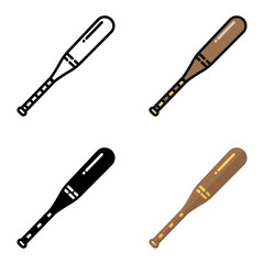 Baseball Bat icon represents the wooden or metal bat used to hit the ball in the game of baseball.