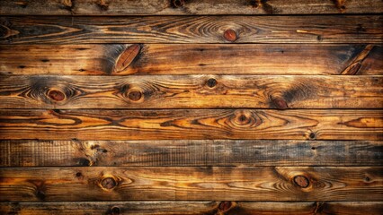 Rustic, worn, and distressed old wooden background with a rough-hewn texture, showcasing a warm, earthy tone with visible knots and cracks.