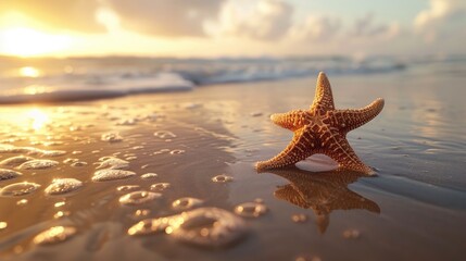 Beach memories with a starfish