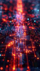 Fototapeta premium background with chip, vertically, copy space