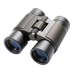 Black Compact Binoculars isolated on transparent background