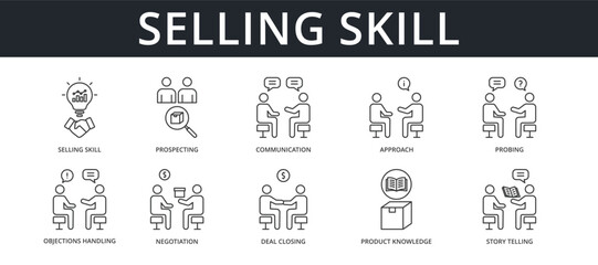 Selling Skills Icon Set