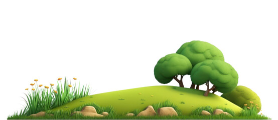 PNG Grassland outdoors cartoon nature.