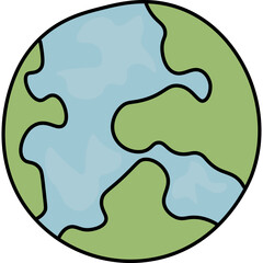 Hand drawn Earth
