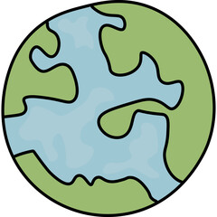 Hand drawn Earth