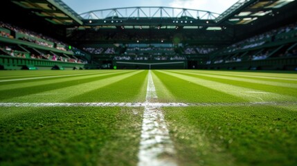 The grass surface at Wimbledon impact the speed and bounce of the ball compared to other Grand Slam courts
