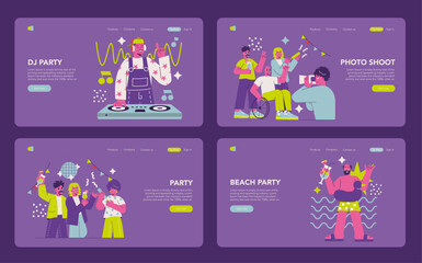 Party. Flat Vector Illustration