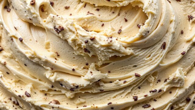 Close up top view of creamy stracciatella ice cream gelato texture, stracciatella, ice cream, gelato, summer