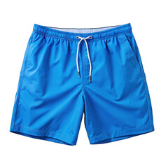 Blue Boy's Swim Trunks isolated on transparent background