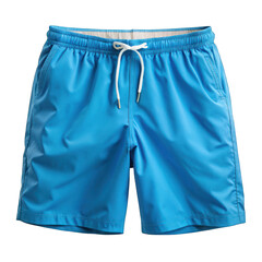 Blue Boy's Swim Trunks isolated on transparent background