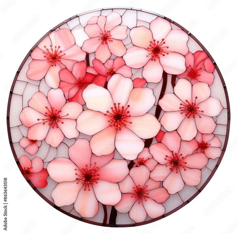 Sticker PNG Sakura flower petal plant.