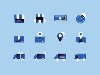 블루 그레인 아이콘 세트 쇼핑 04