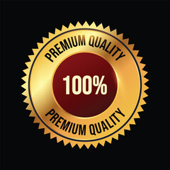 Hundred percent premium quality badge
