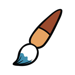 Paint brush icon clipart focuses on clean design