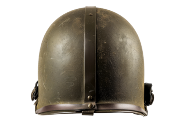 world war II helmet isolated on transparent background