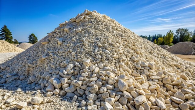 Crushed limestone aggregate