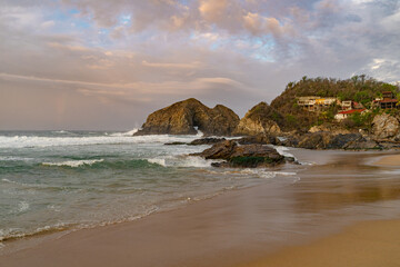 Amanecer en playa Zipolite