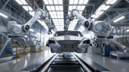 Precision in Motion Robotic Arms Ensuring Waterproof Integrity for Automobiles