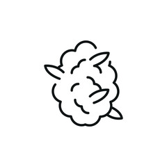 Cannabis bud icon. Simple cannabis bud icon for social media, app, and web design. Vector illustration.