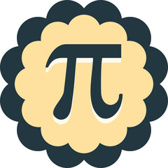 Pi Day Illustration Element
