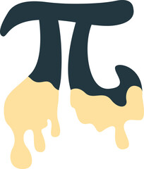 Pi Day Illustration Element