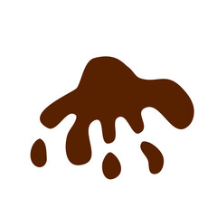 Chocolate Splash Liquid Hand drawn vector illustration 