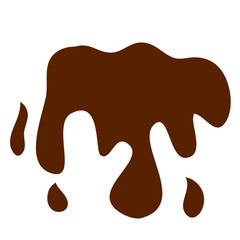 Chocolate Splash Liquid Hand drawn vector illustration 