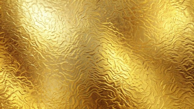 Luxurious gold foil texture with subtle sheen, elegant embossing, and refined pattern, perfect for upscale designs, seamless repeat for endless print possibilities.