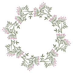 Fototapeta premium wreath of flowers