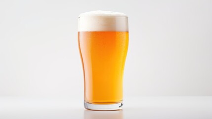 Craft Beer Pint on white background 