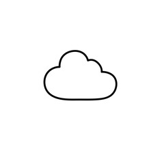 Clouds line art icon