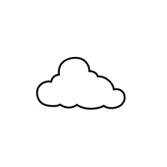 Clouds line art icon