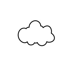 Clouds line art icon