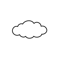 Clouds line art icon