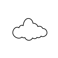 Clouds line art icon