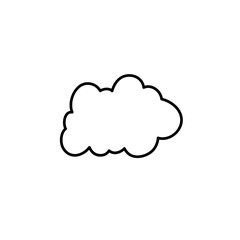 Clouds line art icon