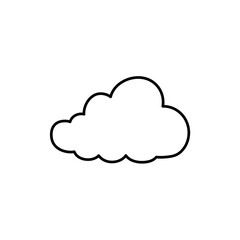 Clouds line art icon