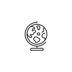 Globe icon vector. EPS 10 editable vector