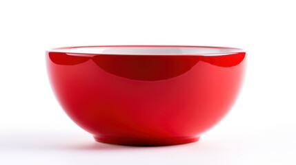 red bowl  on white background t