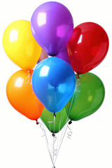 Balloon isolated on white background.