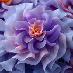 Beautiful Purple Flower Arrangement, Hand-Crafted Art