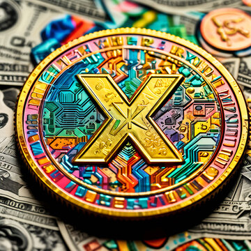 close-up-view-of-a-detailed-xrp-ripple-digital-currency-coin-embossed-with-intricate-patterns-indic-235987807