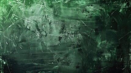 Obraz premium Chalkboard smeared with green chalk essence