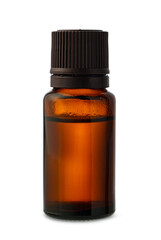 Amber Glass Dropper Bottle With Black Cap