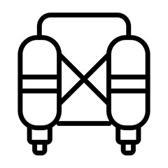 Jetpack Vector Line Icon Design © Muhammad Rizwan