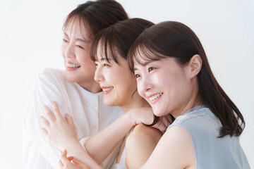 笑顔の女性たち