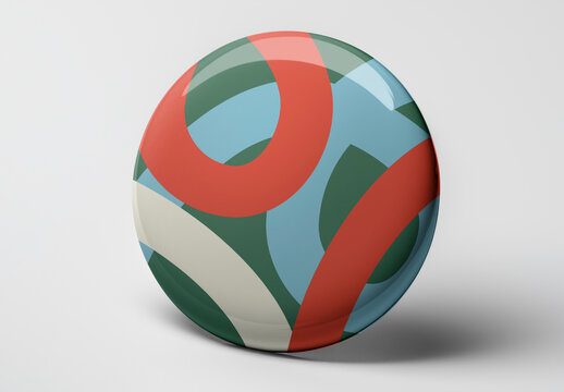 Button Pin Mockup With Generative AI