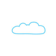 Clouds line icon