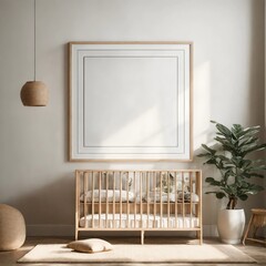3d render of a nursery  room